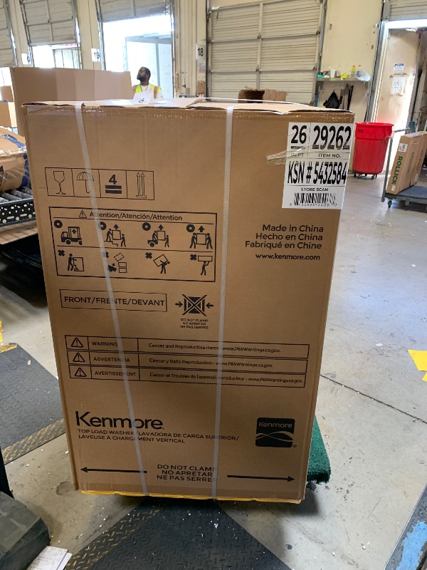 Photo 1 of Kenmore 4.5 cu. ft. Top Load Washer with Triple Action Impeller for Tough Dirt & Stains - Reduce Laundry Time with Accela Wash & Express Wash - LED - White