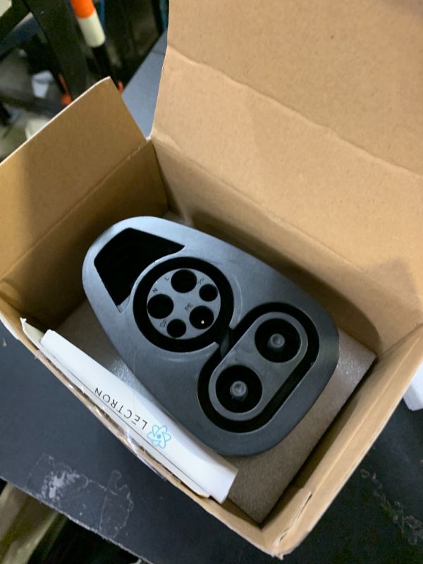 Photo 1 of Lectron CCS to Tesla Adapter - 500A, 500V Tesla Charger Adapter - Compatible with All Tesla Models & CCS-Enabled NACS EVs - DC Fast Charging ONLY - NOT Compatible with Cybertruck (Black)