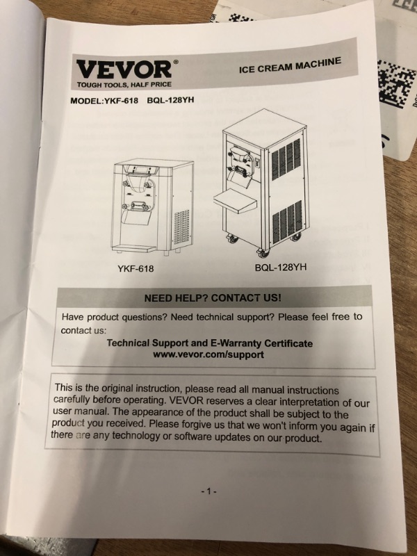 Photo 1 of ice cream machine