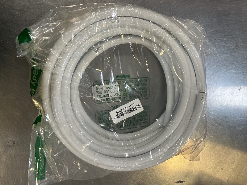 Photo 1 of 26ft Flexible PVC Pipe, 16mm Diameter - Malleable Pipe, for Fake Flowers, Balloon Arches, DIY Crafts, Wedding Decor, Kids' Educational Projects & Cosplay Props. (White, 26ft)