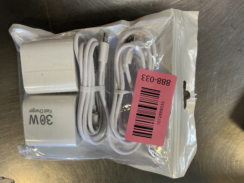Photo 1 of [2-Pack] iPhone 30W Fast Charger Block USB C with Type C Cable, for Apple iPhone 17 Pro Max/17 Pro/17/16/16 Pro/16 Pro Max/Plus/15 Series – Super Fast Charging Power Adapte