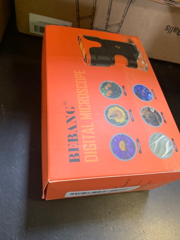 Photo 1 of 1000X Handheld Microscope for Kids 4K 2.0" Screen Rechargeable Mini Pocket Digital Microscopes w/Slides Kit Portable Edu Gift Age 4-6 8-12 Children Students