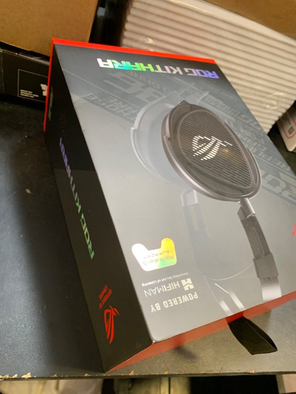 Photo 1 of ASUS ROG Kithara Gaming/Audiophile Open-Back Wired Headphones with Mic – ROG-Tuned HIFIMAN Planar Magnetic Drivers, Adjustable Headband, Extra Ear Pads, Compatible with DACs, Amps, PC, Console, Mobile