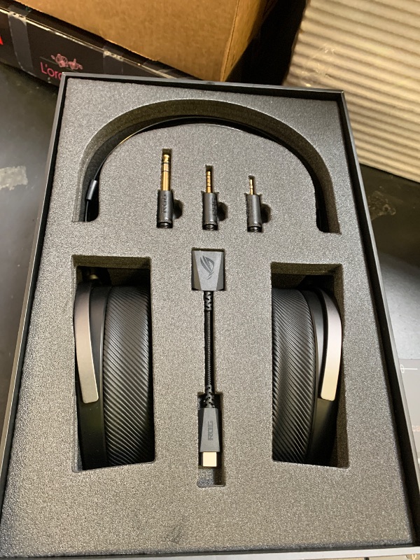 Photo 1 of ASUS ROG Kithara Gaming/Audiophile Open-Back Wired Headphones with Mic – ROG-Tuned HIFIMAN Planar Magnetic Drivers, Adjustable Headband, Extra Ear Pads, Compatible with DACs, Amps, PC, Console, Mobile