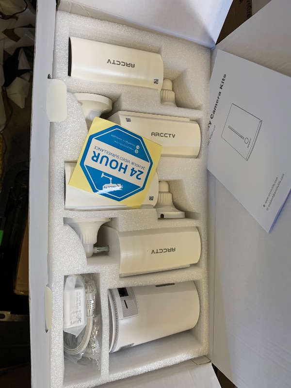 Photo 1 of ARCCTV Solar Security Cameras Wireless Outdoor, 4 Cam-Kit, 4MP Solar Security Camera Wireless System, Color Night Vision, Motion Detection, No Monthly Fee, 32GB Memory Card