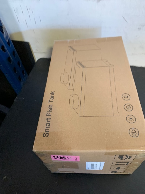 Photo 1 of 1.3 Gal Glass Desktop Fish Tank Kit with Bluetooth App Control - Automatic Feeder, RGB Lighting, Temperature Monitor & Self-Cleaning Filtration - Small Aquarium for Betta, Guppy, Shrimp