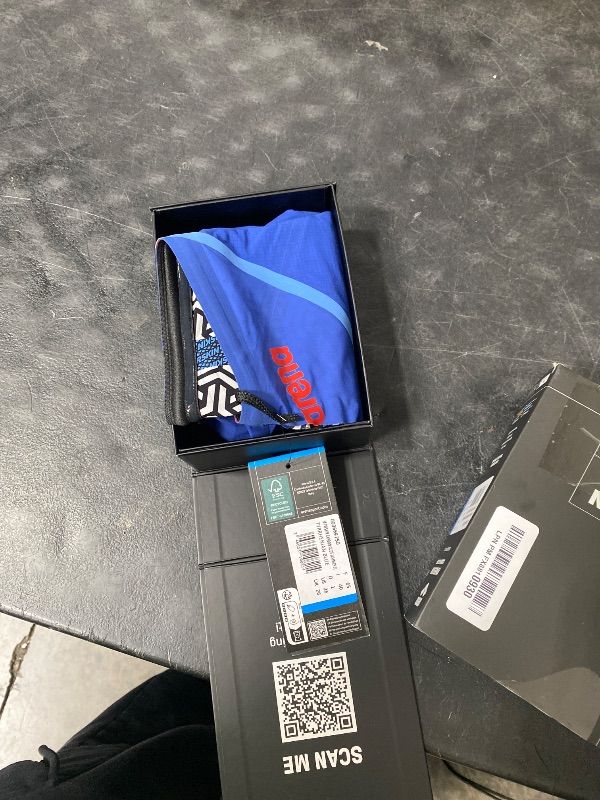 Photo 1 of ARENA Powerskin Carbon Glide Men's Racing Jammer Athletic Tech Suit Competitive Racing Swimsuit Endurance Swimwear, Tyrrhenian Blue, US Size 26