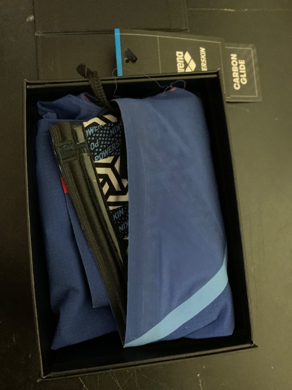 Photo 1 of ARENA Powerskin Carbon Glide Men's Racing Jammer Athletic Tech Suit Competitive Racing Swimsuit Endurance Swimwear, Tyrrhenian Blue, US Size 26