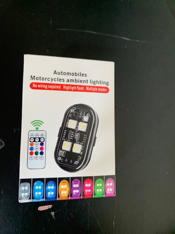 Photo 1 of GSOWO 8PCS Flashlight, 8 Colors Waterproof Flashights, Type-C Rechargeable LED Warning Light for Motorcycle Bike Drone Aircraft Car New Year