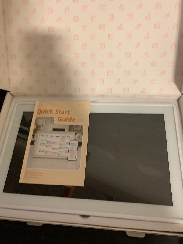 Photo 1 of TASKLENDAR 15.6’’ Digital Calendar Frame Wall Touchscreen Electronic Calendar, Smart Family Planner for Schedule, Chore Chart & Meals Task Organizer, Digital Photo Display, Wall & Desk Mountable, White