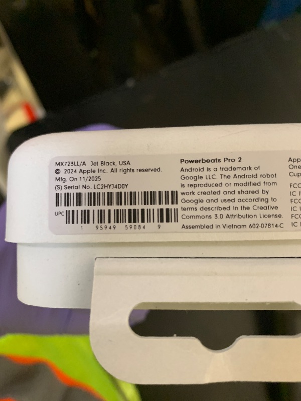 Photo 1 of Beats Powerbeats Pro 2 - Wireless Noise Cancelling Workout Earbuds with Secure- Fit Earhooks, Up to 45-Hour Battery with Charging Case, Sweat & Water Resistant, Heart Rate Monitoring - Jet Black