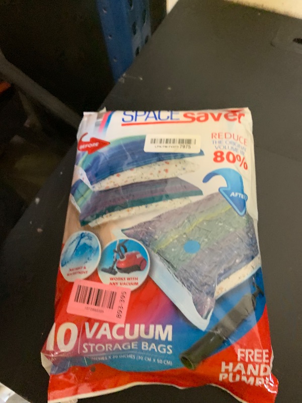 Photo 1 of 10 Pack Medium Vacuum Storage Bags for Comforters, Blankets & Clothes – Vacuum Sealed Compression Bags with Hand Pump – Space Saver Storage Bags for Bedding, Moving, Travel & Organization