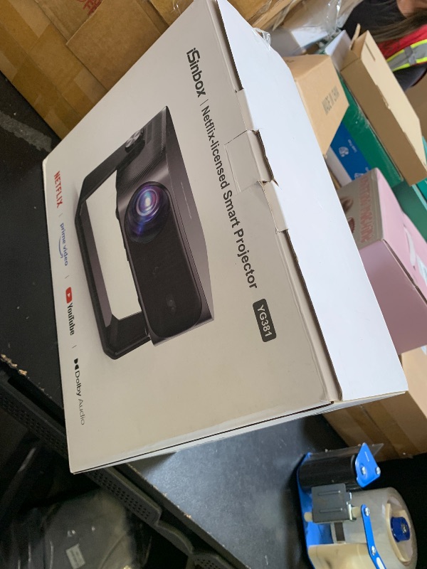 Photo 1 of [2000 ANSI/Auto Focus & Keystone/Built-in APP] 4K Outdoor Projector with Wifi and Bluetooth, Smart Portable Projector with Built in Apps YouTube/PrimeVideo & Dolby, Home Theater Projector with HDR10+