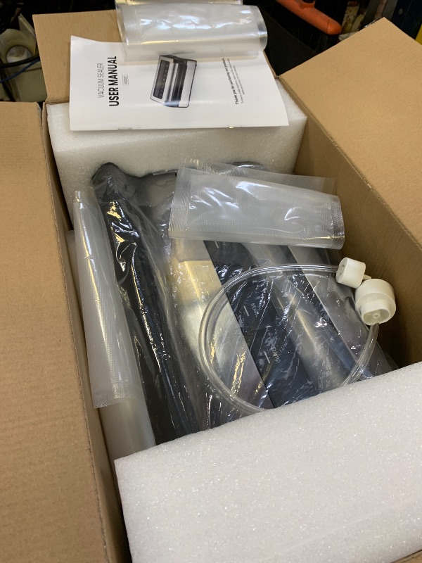 Photo 1 of Automatic Food Vacuum Sealer Machine | 180W Kitchen Vacuum Sealer for Dry, Moist & Canister Sealing | Hands-Free Suction Base, Built-in Cutter & Storage | Complete Set with 2 Rolls & 10 Bags