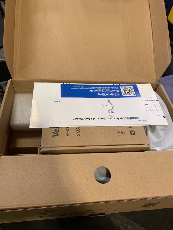 Photo 1 of Veise VE017G-H Wi-Fi Smart Fingerprint Front Door Lock Set, Remote App Control, Keyless Entry Deadbolt with Handle, Backlit Keypad, IP55 Weatherproof, Auto Lock, Easy to Install, Matte Black