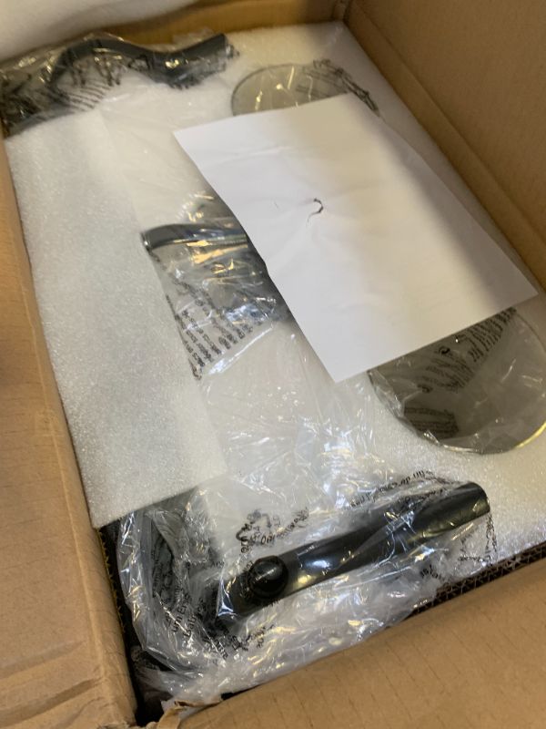 Photo 1 of JAZAVA 3-Light Black Bathroom Light Fixture Over Mirror, Modern Vanity Light, Clear Glass Wall Sconce, VL01BK-3