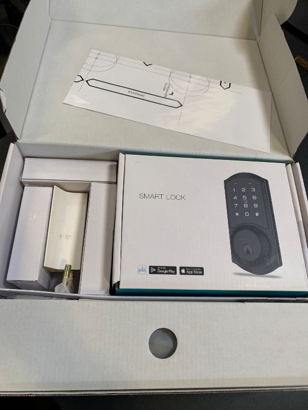 Photo 1 of Veise VE06-H Smart Front Door Lock Set, App Control, Keyless Entry Deadbolt with Lever Handle, Electronic Digital Touchscreen Keypad, Auto Lock, Easy Install, Satin Nickel