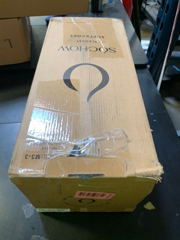 Photo 1 of SOCHOW Sherpa Fleece Throw Blanket, Double-Sided Super Soft Luxurious Plush Blanket King Size 90 inchx108 inch, Dark Grey