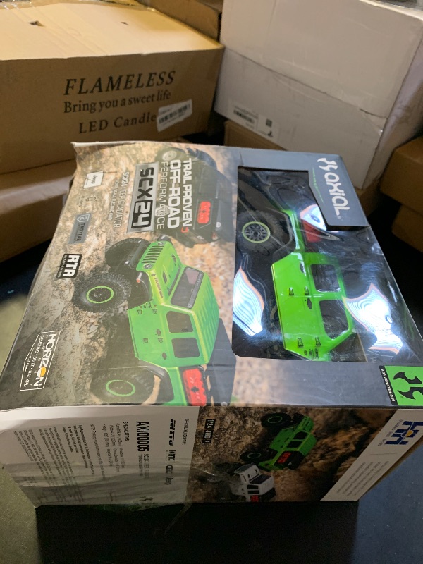 Photo 1 of Axial RC Truck SCX24 Jeep Gladiator 4 Wheel Drive Rock Crawler Brushed RTR Nothing Needed to Complete Ready-to-Run Green AXI00005V2T3, Remote Control Car, RC Car, RC Crawler