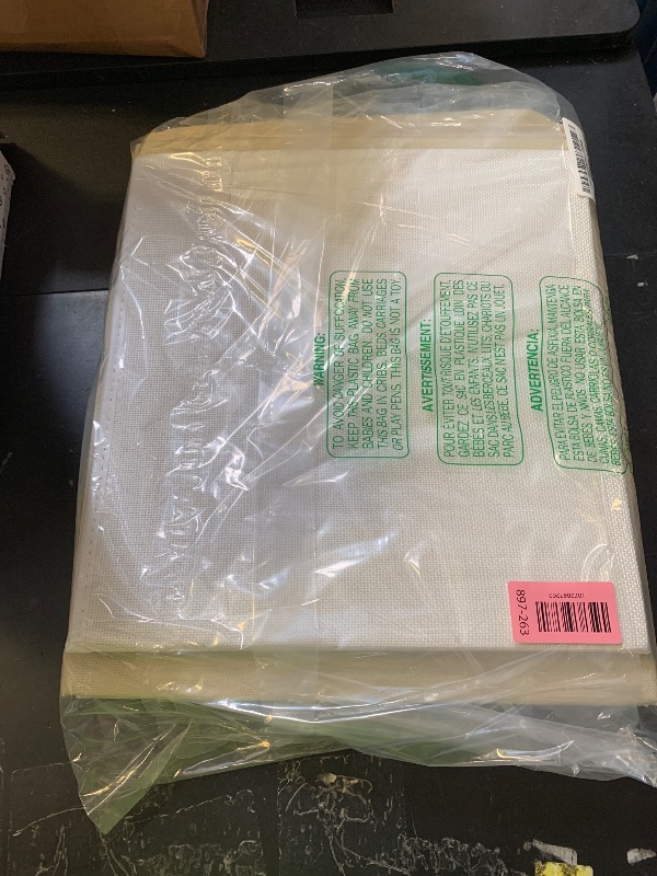 Photo 1 of Gowee Large Toy Storage Box with Lid, Sturdy Toys Storage Chest Bin Organizer Basket with Dividers for Kids, Boys, Girls, Nursery, Closet, Bedroom, Playroom 25"x13" x16" (Beige and White)