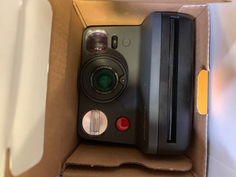 Photo 1 of Polaroid Now 3rd Generation I-Type Instant Camera + Film Bundle - Now Black Camera + 16 Color Photos (6560)