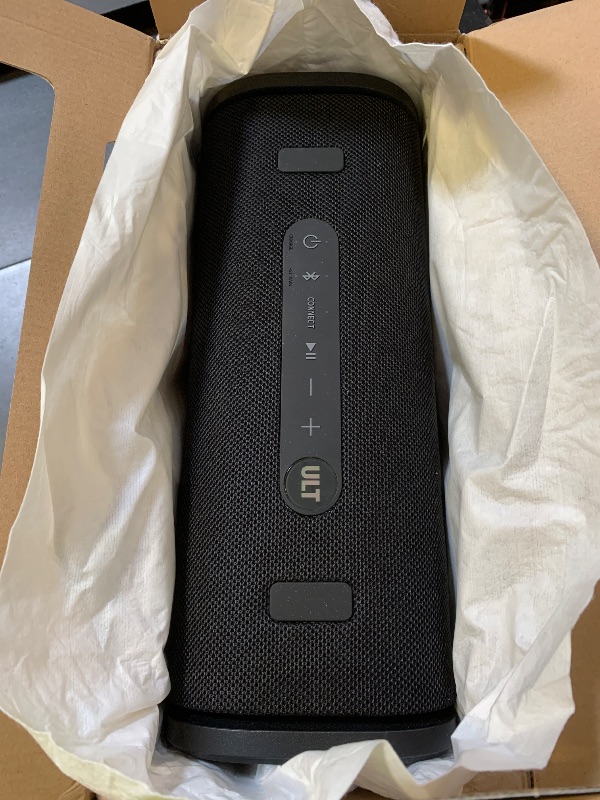Photo 1 of Sony ULT Field 5 Wireless Portable Bluetooth Speaker, IP67 Waterproof, Dustproof, and Rustproof with Enhanced Bass, 25 Hour Battery, 360° Party Light, and Shoulder Strap (SRSULT50B), Black