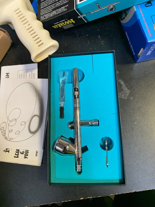 Photo 1 of Iwata Eclipse HP-CS Airbrush - Gravity Feed Dual Action, High-Flow Atomization for Fine Detail to Wide Coverage – E3 Nozzle, 0.24 oz Cup – Ideal for Artists, Model Painting, Cosplay & More