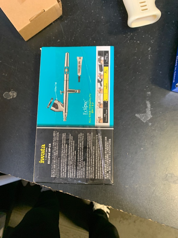 Photo 1 of Iwata Eclipse HP-CS Airbrush - Gravity Feed Dual Action, High-Flow Atomization for Fine Detail to Wide Coverage – E3 Nozzle, 0.24 oz Cup – Ideal for Artists, Model Painting, Cosplay & More