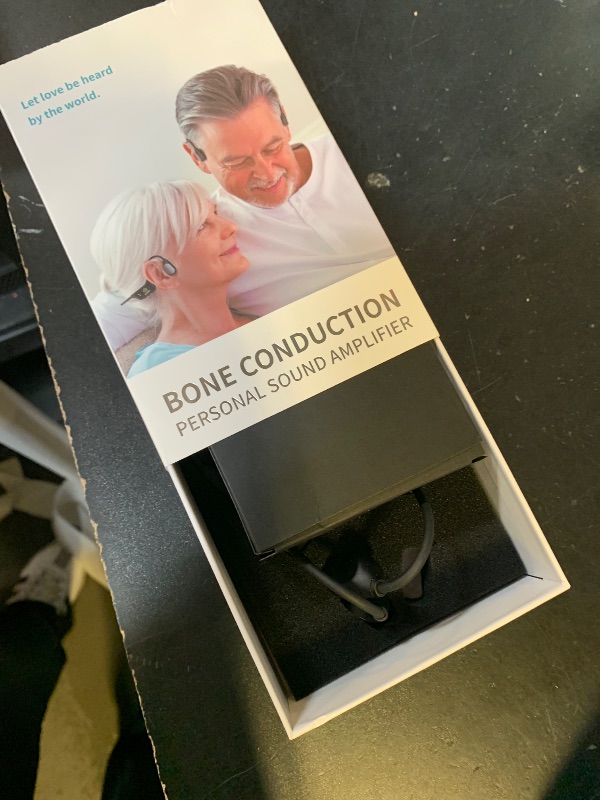 Photo 1 of Bone Conduction Personal Sound Amplifier - Open-Ear Design for Comfortable Daily Use, Ultra Lightweight 25g, Up to 10-Hour Battery, IPX5 Water Resistant, No Bluetooth