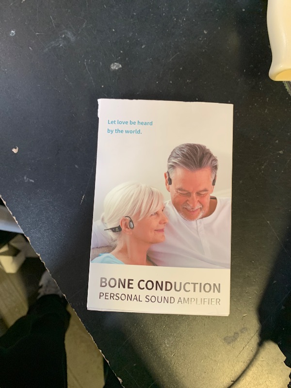 Photo 1 of Bone Conduction Personal Sound Amplifier - Open-Ear Design for Comfortable Daily Use, Ultra Lightweight 25g, Up to 10-Hour Battery, IPX5 Water Resistant, No Bluetooth