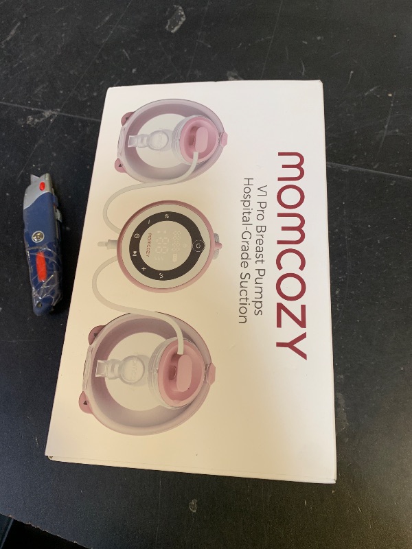Photo 1 of Momcozy Breast Pump V1 Pro Hospital-Grade, Hands-Free & Portable Wearable Pump, Upgraded Electric Pump with 3 Fine-Tuned Rhythms|15 Levels, Come with Leak-Proof DoubleFit Flange, Cozy Red.