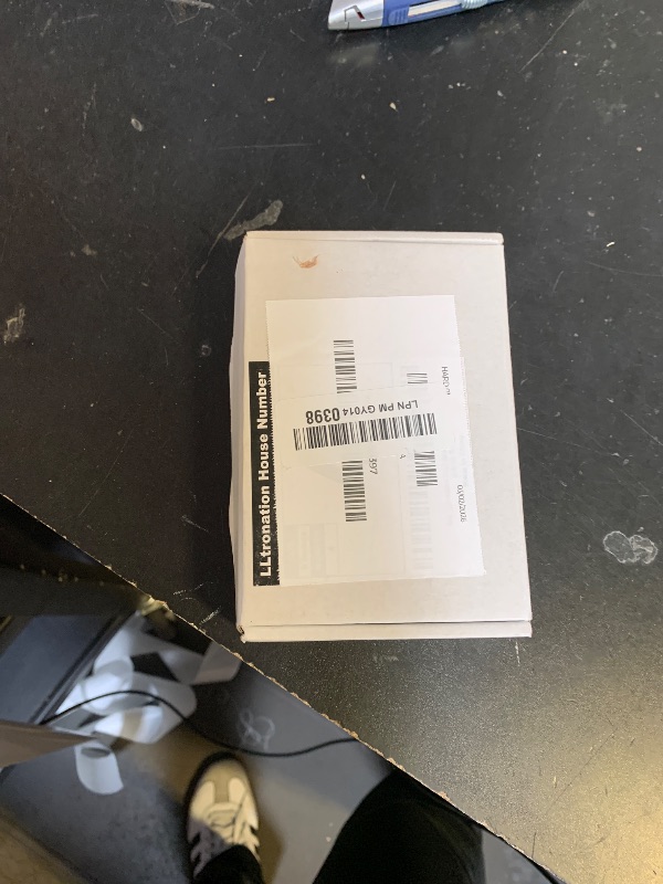 Photo 1 of LLtronation 5 Inch Backlit House Numbers for Outside, Stainless Steel, LED Illuminated Home Address Number, Modern Lighted Address Signs for Houses, Restaurant, Waterproof