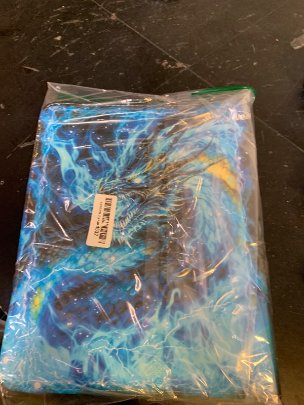 Photo 1 of 1008 Card Binder 9 Pocket, 3-Ring Trading Card Binder with 56 Page Removable Sleeves, High Storage Waterproof Trading Card Holder Collection Card Album Carrying Organizer Case for MTG TCG Cards -Fire