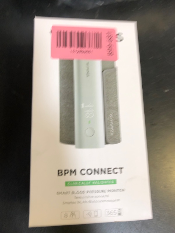 Photo 1 of **Missing Charging cable*Withings BPM Connect - Digital Blood Pressure Cuff & Heart Rate Monitor - Blood Pressure Machine Arm Cuff, FDA Cleared, FSA/HSA Eligible, IOS & Android