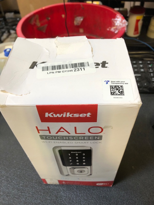 Photo 1 of Kwikset Halo Wi-Fi Smart Lock, Keyless Entry Door Deadbolt, Geofence Auto-Unlock, Grade AAA Certified, No Hub Required Easy Install, Polished Chrome Lifetime Finish Warranty, Touchscreen