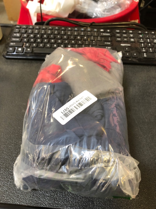 Photo 1 of Gildan Men's Crew T-Shirts, Multipack, Style G1100, Navy/Charcoal/Cardinal Red (5-Pack), Medium