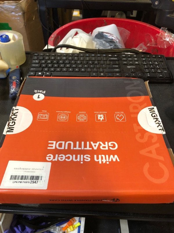 Photo 1 of 1-Piece 10.6 inch Cast Iron Griddle Plate | Reversible Square Cast Iron Grill Pan for Single burner| Double Sided Used on Open Fire & in Oven | Pre-Seasoned |Versatile Baking Griddle