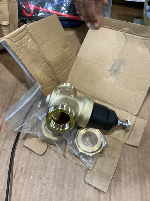 Photo 1 of 1" NR3XLDU Water Pressure Reducing Valve, 1" NR3XL with Double Union FNPT Connection, No Lead Water Pressure Regulator for Home & Commercial Use