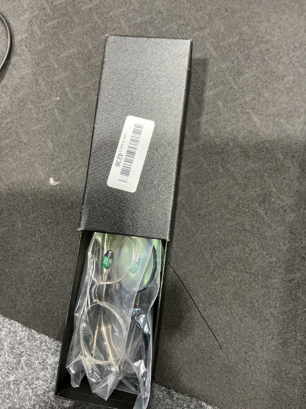 Photo 1 of *MISSING PARTS - see clerk notes*
PEYEOISD 3 Pack Retro Round Wire Frame Reading Glasses Women Men, Vintage Blue Light Blocking Reader with Super Light lenses