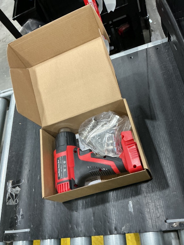 Photo 1 of ?380W?1022°F & 572°F?Cordless Heat Gun Compatible with Milwaukee M18 18V Battery, Portable Hot Air Gun Fast Heating Dual Temp with LED Light 4 Nozzles for Shrink Tubing, Resin, Vinyl Wrap (No Battery)