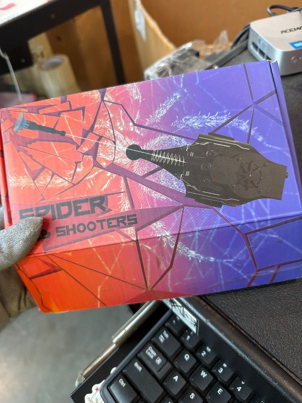 Photo 1 of **UNTESTED**
HNCSFW Spider Silk Launcher for Kids,Web Shooters- USB Type c Charging, Launch Distance 8ft - Can Grab Small Objects-Variety of Play Modes ((Black))