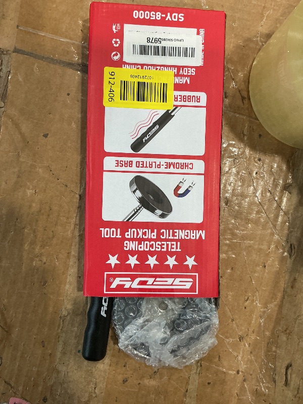 Photo 1 of **UNTESTED**
Telescoping Magnetic Sweeper Pickup Tool: Strong Magnet Pick up Nails Screws and Metal Parts Nut Bolts Steel Iron Parts Finder 35LB Pull Capacity Retractable 8.6" to 33" Telescopic Stick