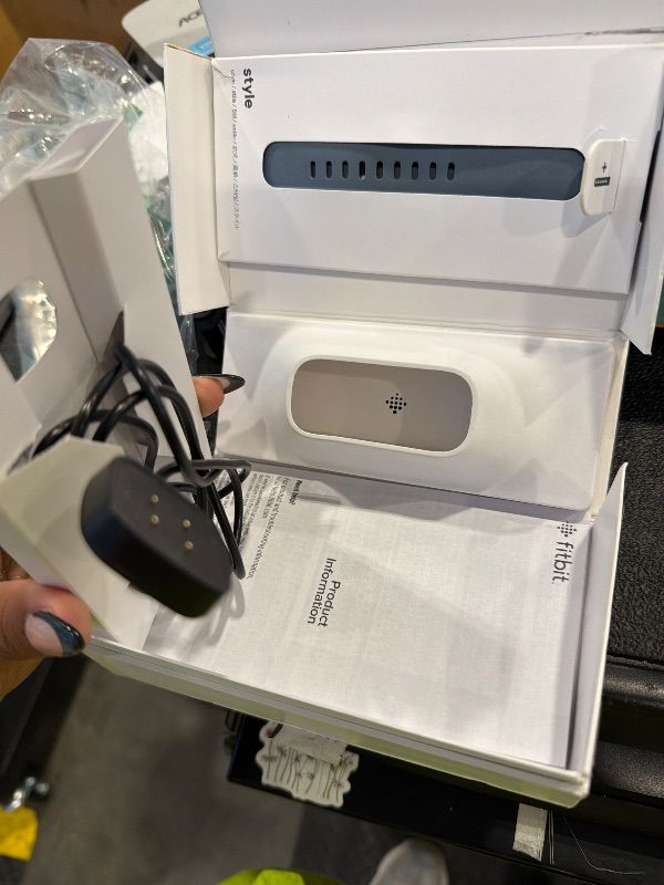 Photo 1 of **MISSING PARTS - ACCESSORIES ONLY**
Fitbit Versa 4 Fitness Smartwatch with Daily Readiness, GPS, 24/7 Heart Rate, 40+ Exercise Modes, Sleep Tracking and more, Waterfall Blue/Platinum, One Size (S & L Bands Included)