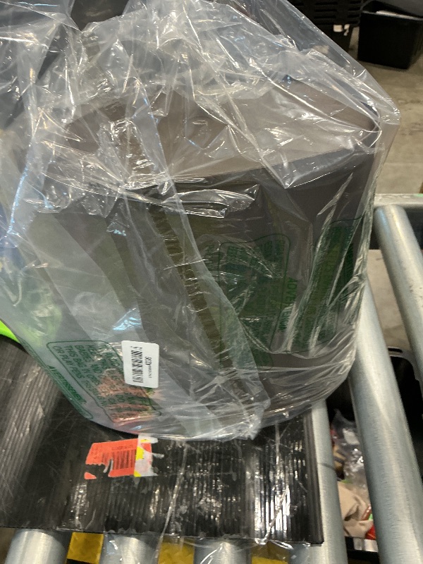 Photo 1 of [MINOR DAMAGE] mDesign Plastic Oval Small 2.25 Gallon/8.5 Liter Trash Can Wastebasket, Garbage Container Bin for Bathroom, Kitchen, Office, Dorm - Holds Waste, Refuse, Recycling, Hyde Collection, Dark Brown