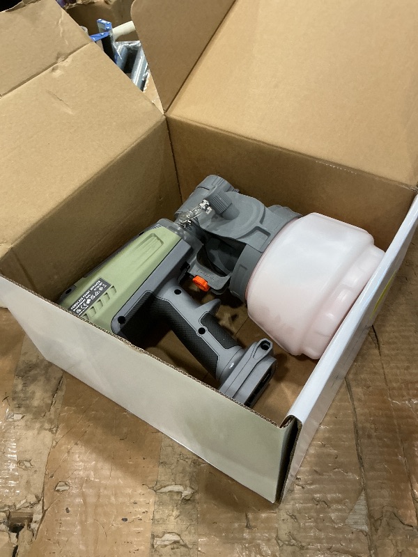 Photo 1 of [UNTESTED] Tilswall Brushless Cordless Paint Sprayer Compatible with Dewalt 20V Battery (Battery Not Included), Easy Side-Fill, Electric HVLP Spray Paint Gun for Furniture, Cabinets, Garden Chairs, Fence