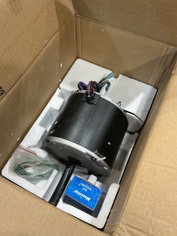Photo 1 of 1/4 Hp 0131M00061SP Condenser Fan Replaces Goodman Condenser Fan Motor 208-230V1Ph 830Rpm 1-Speed Motor, Zongshan Broad-Ocean YDK-180S84062-01. Amana Janitrol P/N: 0131M00014PS 0131M0014