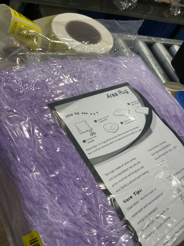 Photo 1 of 
Click to see full view
 

 

 

 

 

 
5+

Unique Loom Solid Shag Collection Area Rug (5' 1" x 8' Rectangle Lilac)