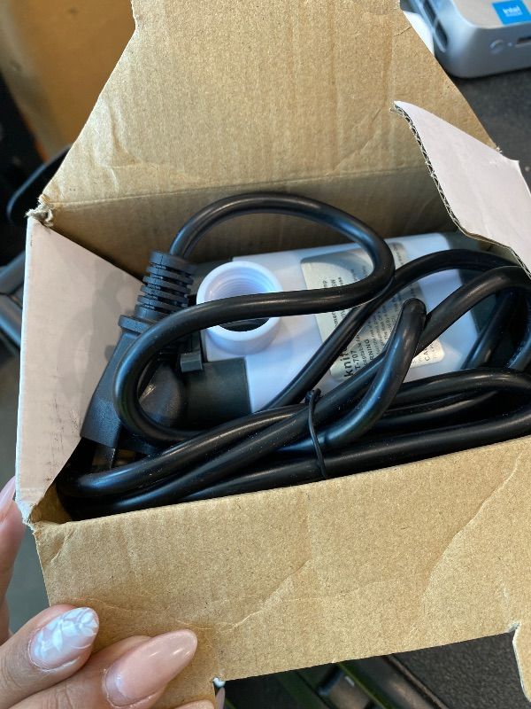 Photo 1 of **UNTESTED**
CWKJ Fountain Pump, 400GPH Submersible , Durable 25W Outdoor Water Pump with 6.5ft Power Cord, 3 Nozzles for Aquarium, Pond, Fish Tank, Water Pump Hydroponics, Backyard Fountain
