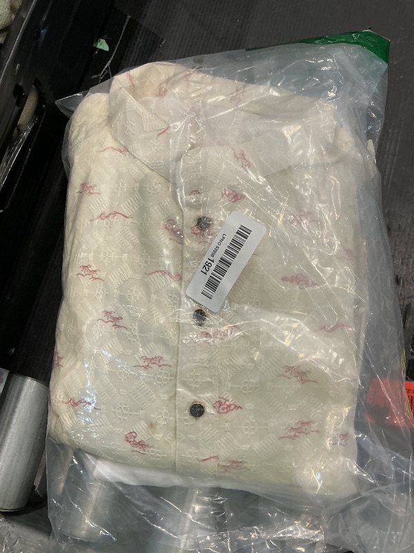 Photo 1 of ** SOLD AS IS, NO REFUND/RETURN** SEE COMMENTS!
Pro-Ethic Style Developer Mens Indian Traditional Cotton Printed Kurta Sets, Men Kurta Set Indian Wedding Dress, Fawn
