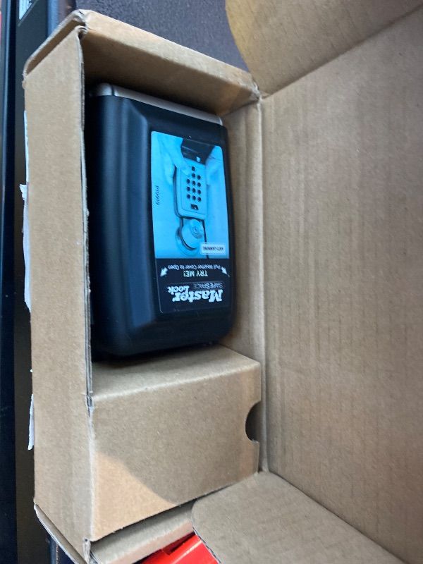 Photo 1 of **UNTESTED**
Master Lock Black Outdoor Key Lock Box with Push Buttons to Hide a Key, Easily Set, Share, and Change Combination for Tenants, Guests, Clients, Move Between Listings, 5422E